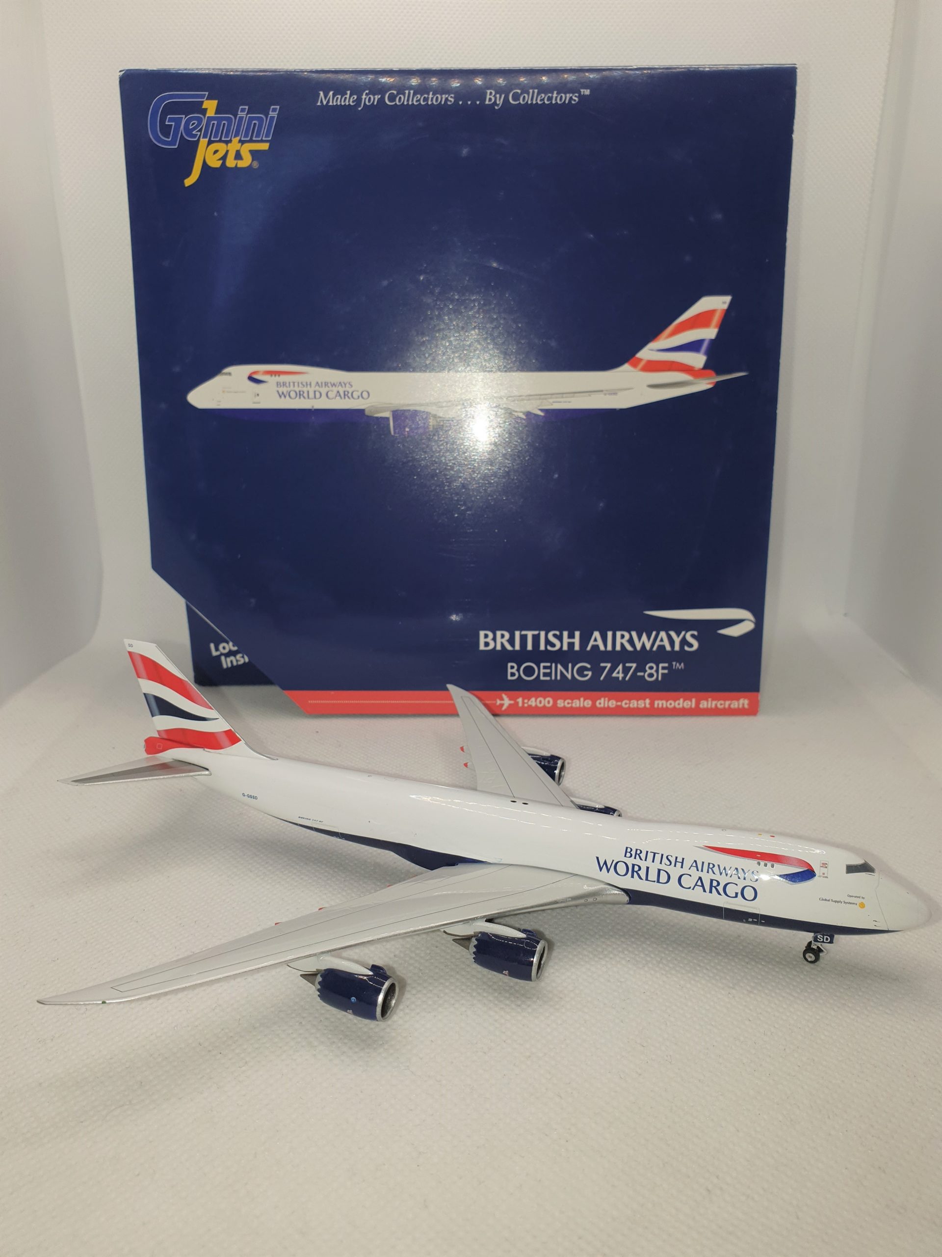 Gemini Jets 1:400 British Airways World Cargo G-GSSD Boeing 747-8F ...