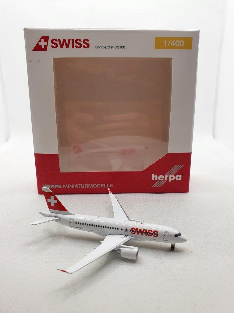 Herpa Wings 1:400 Swiss International Airlines HB-JBA Bombardier CS100