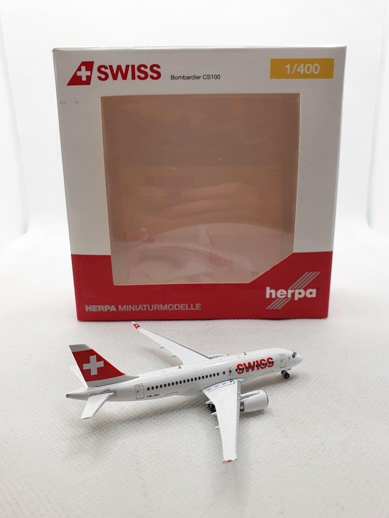 Herpa Wings 1:400 Swiss International Airlines HB-JBA Bombardier CS100 - Image 2