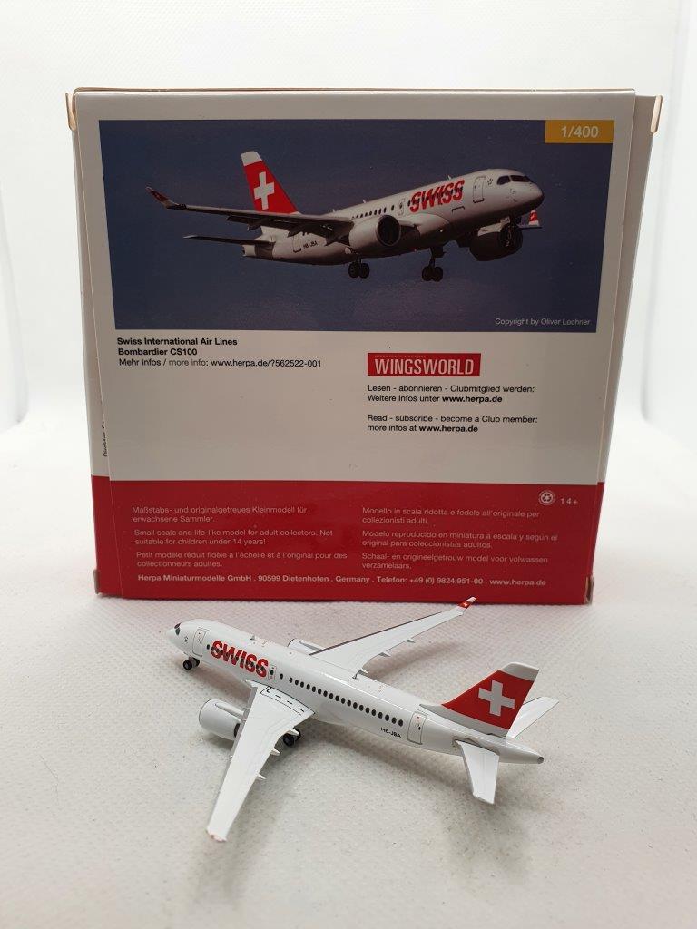 Herpa Wings 1:400 Swiss International Airlines HB-JBA Bombardier CS100 - Image 4