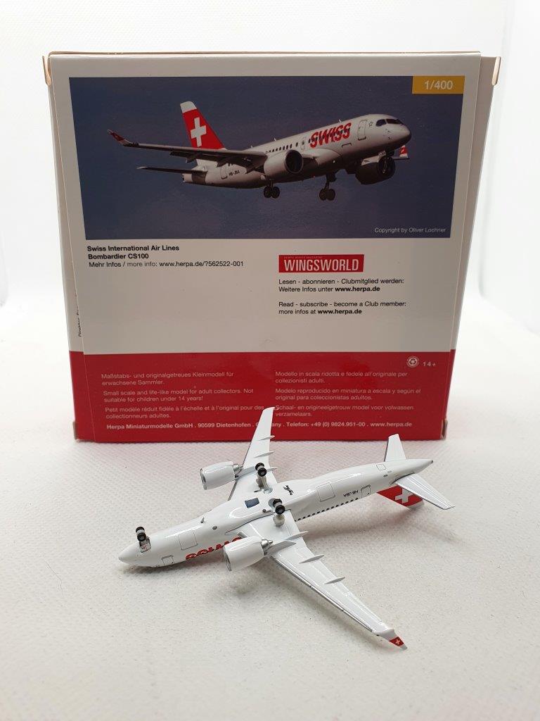 Herpa Wings 1:400 Swiss International Airlines HB-JBA Bombardier CS100 - Image 5