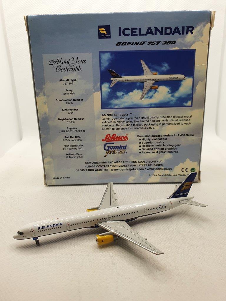 Gemini Jets 1:400 Icelandair TF-FIX Boeing 757-300 - Bedfordshire