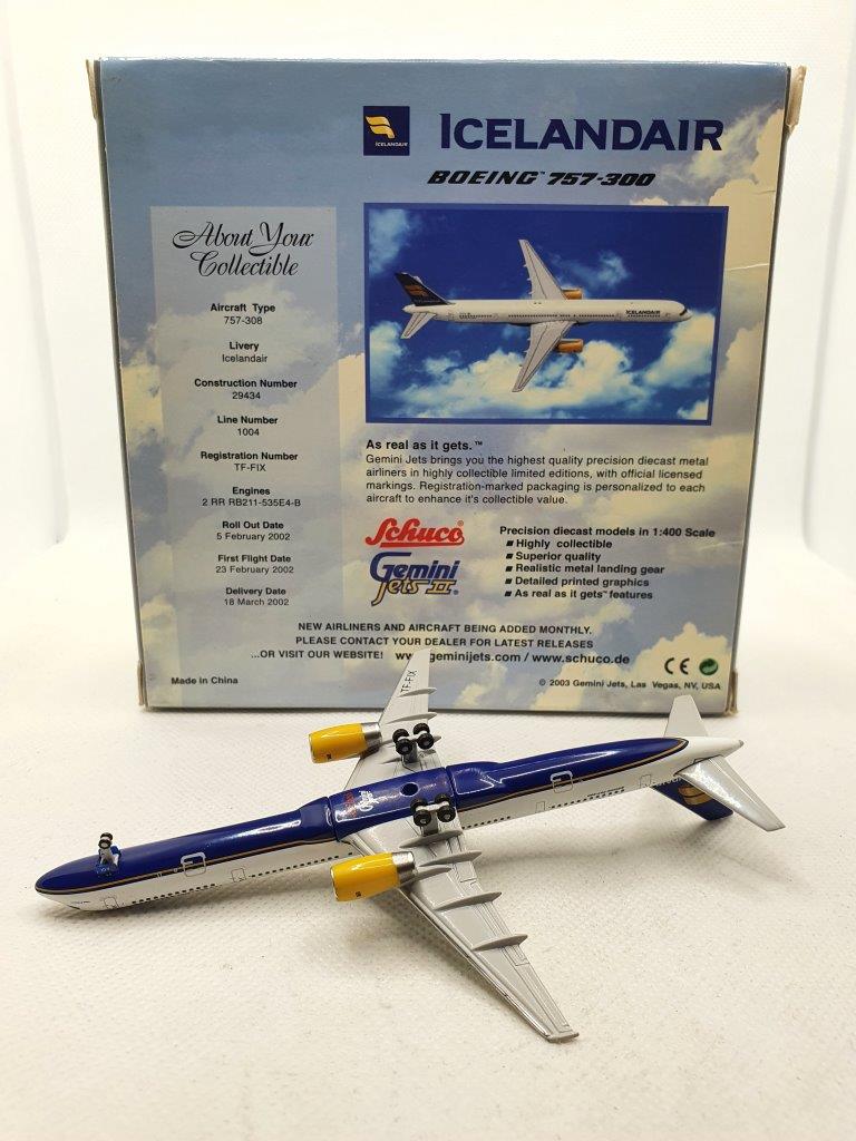 Gemini Jets 1:400 Icelandair TF-FIX Boeing 757-300 - Bedfordshire