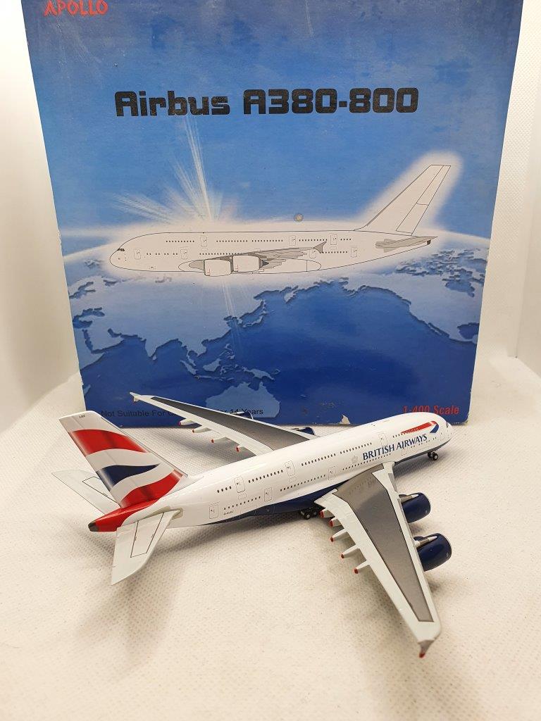 Apollo 1:400 British Airways G-XLEC Airbus A380-800 - Bedfordshire 