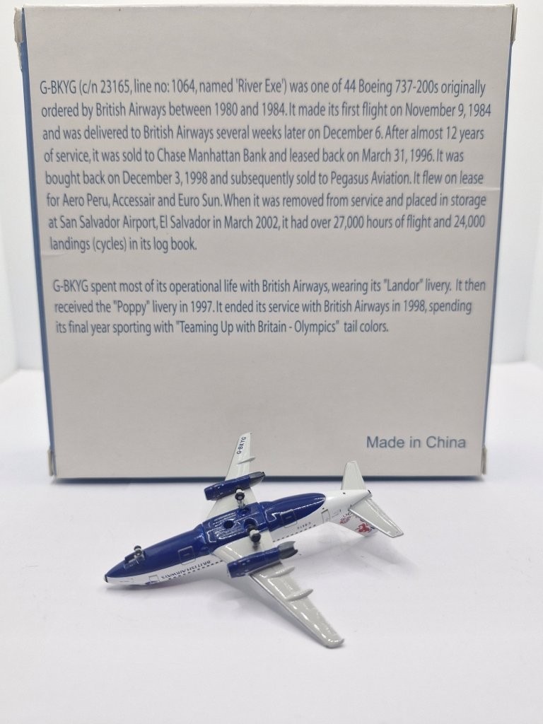Gemini Jets 1:400 British Airways G-BKYG Boeing 737-200