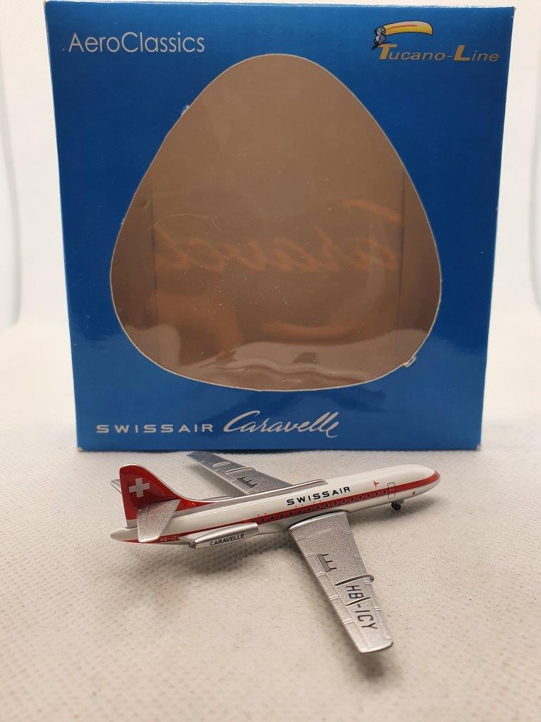 Aeroclassics 1:400 Swissair HB-ICY SE-210 Caravelle - Image 2