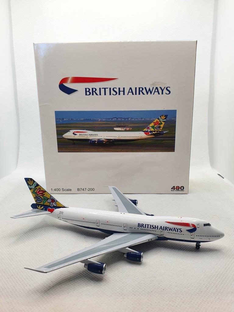BigBird 400 1:400 British Airways G-BDXG Boeing 747-200 - Bedfordshire ...