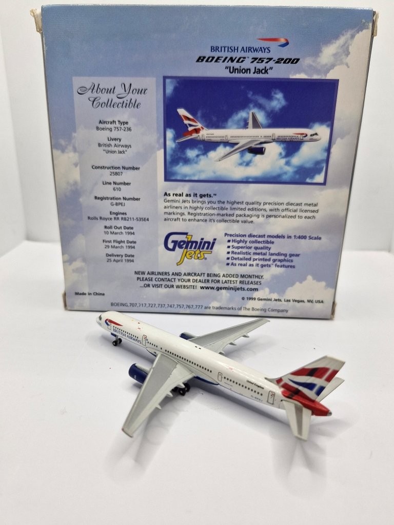 Gemini Jets 1:400 British Airways G-BPEJ Boeing 757-200 - Image 4