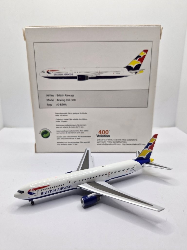 Aviation 400 1:400 British Airways G-BZHA Boeing 767-300 - Image 3