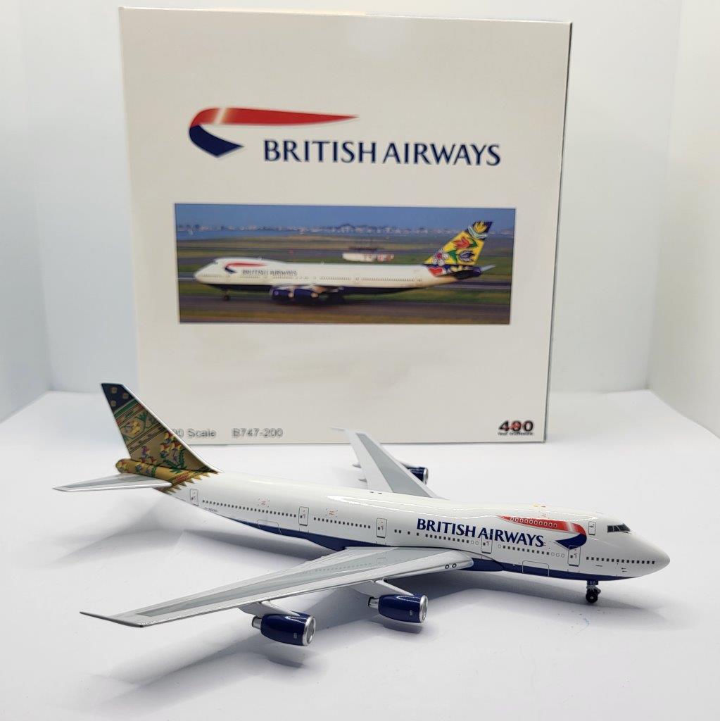 BigBird 400 1:400 British Airways G-BDXO Boeing 747-200 - Bedfordshire ...