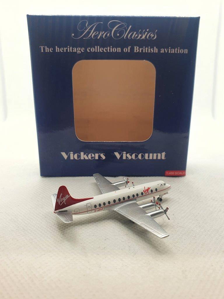 Aeroclassics 1:400 Virgin Atlantic Airways G-AOYP Vickers Viscount 800 - Image 2