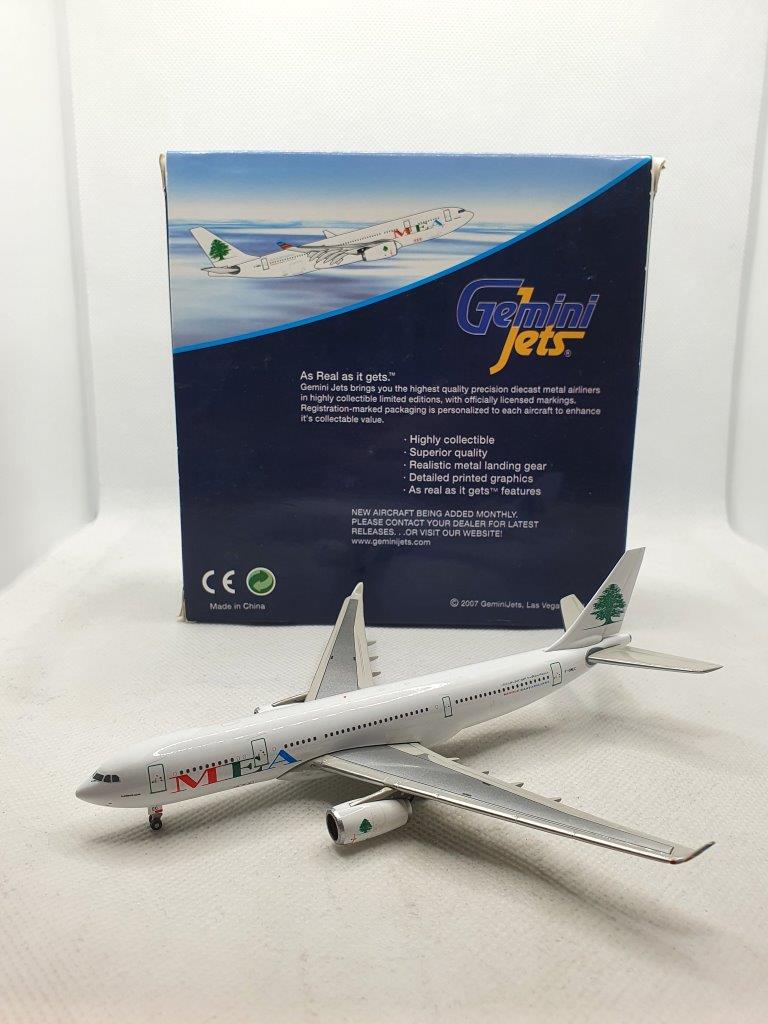 Gemini Jets 1:400 MEA Middle East Airlines F-OMEC Airbus A330-200 - Image 3