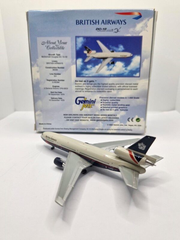 航空機・ヘリコプター Gemini 1/400 DC-10-30 ONA Gemini Jets 1:400 British Airways G-BEBM McDonnell Douglas DC10-30