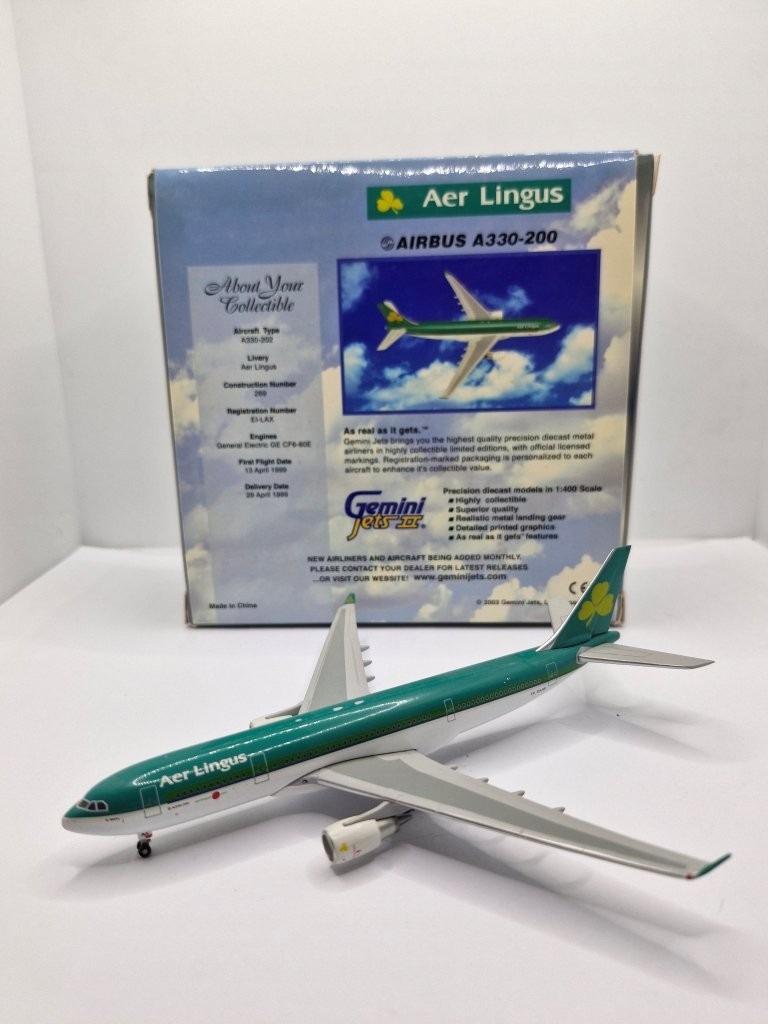 Gemini Jets 1:400 Aer Lingus EI-LAX Airbus A330-200 - Image 3