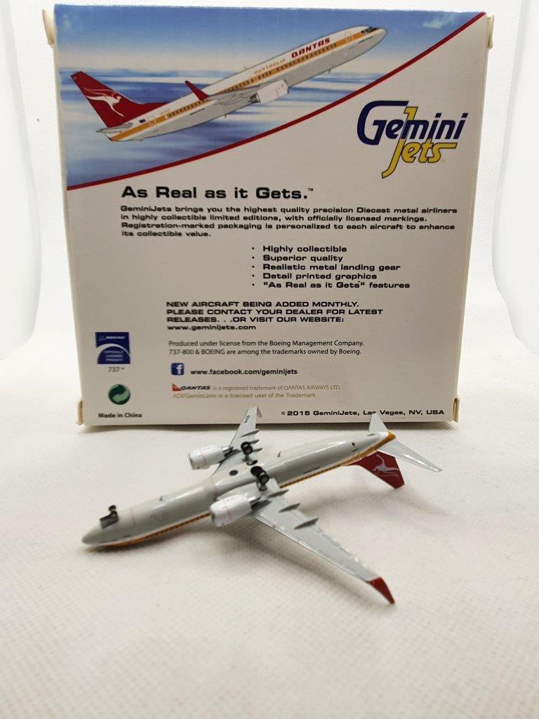 Gemini Jets 1:400 Qantas Airways VH-XZP Boeing 737-800W