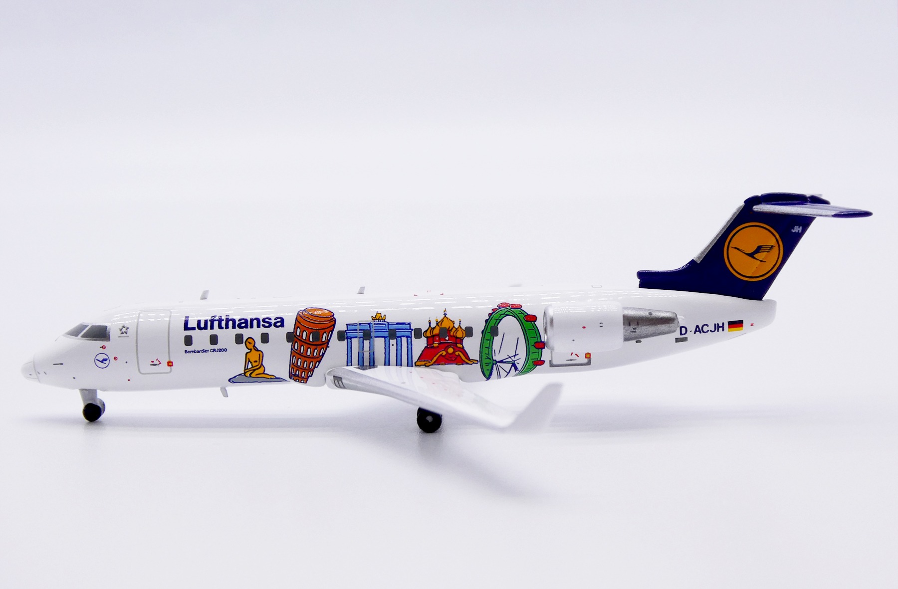 JC Wings 1:400 Lufthansa Cityline D-ACJH Canadair CRJ-200