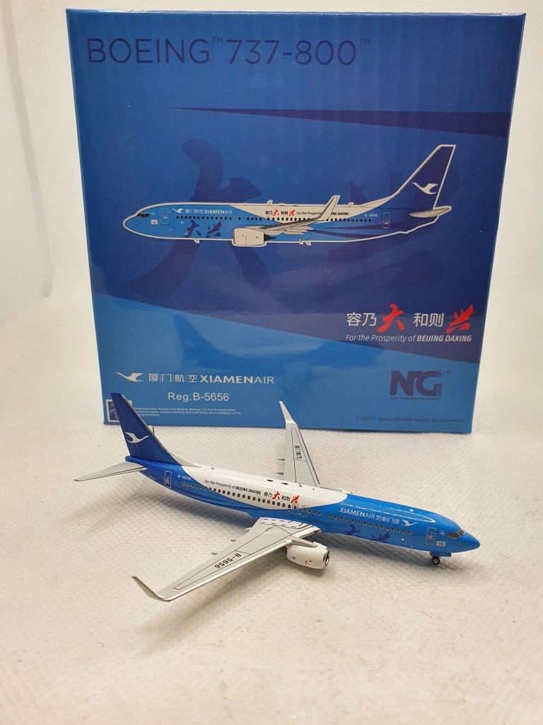 NG Models 1:400 Xiamen Airlines B-5656 Boeing 737-800W