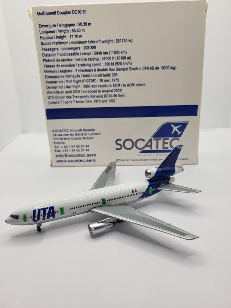 Gemini Jets 1:400 UTA F-BTDE McDonnell Douglas DC10-30