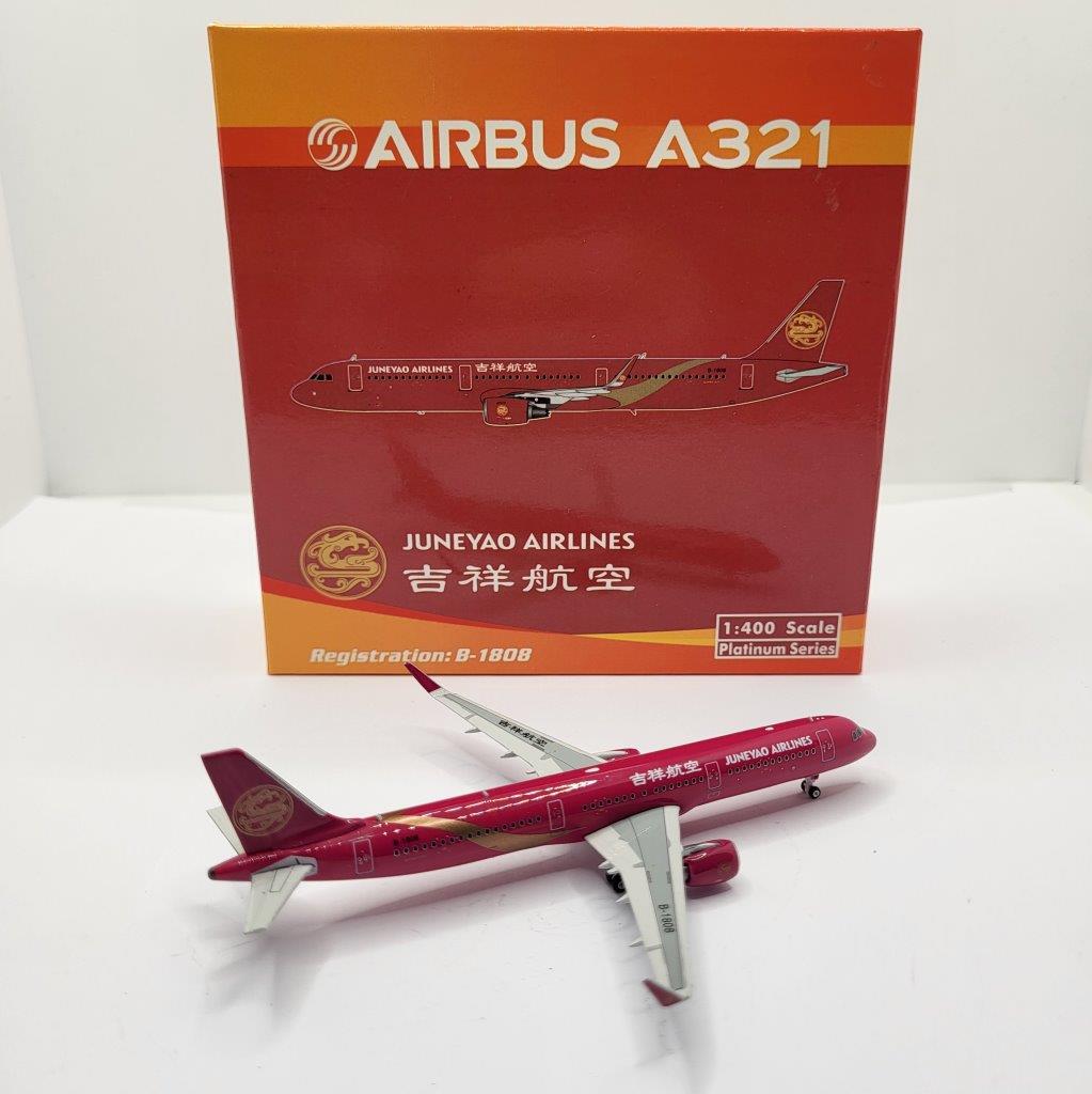 Phoenix 1:400 Juneyao Airlines B-1808 Airbus A321-200 SL - Image 2
