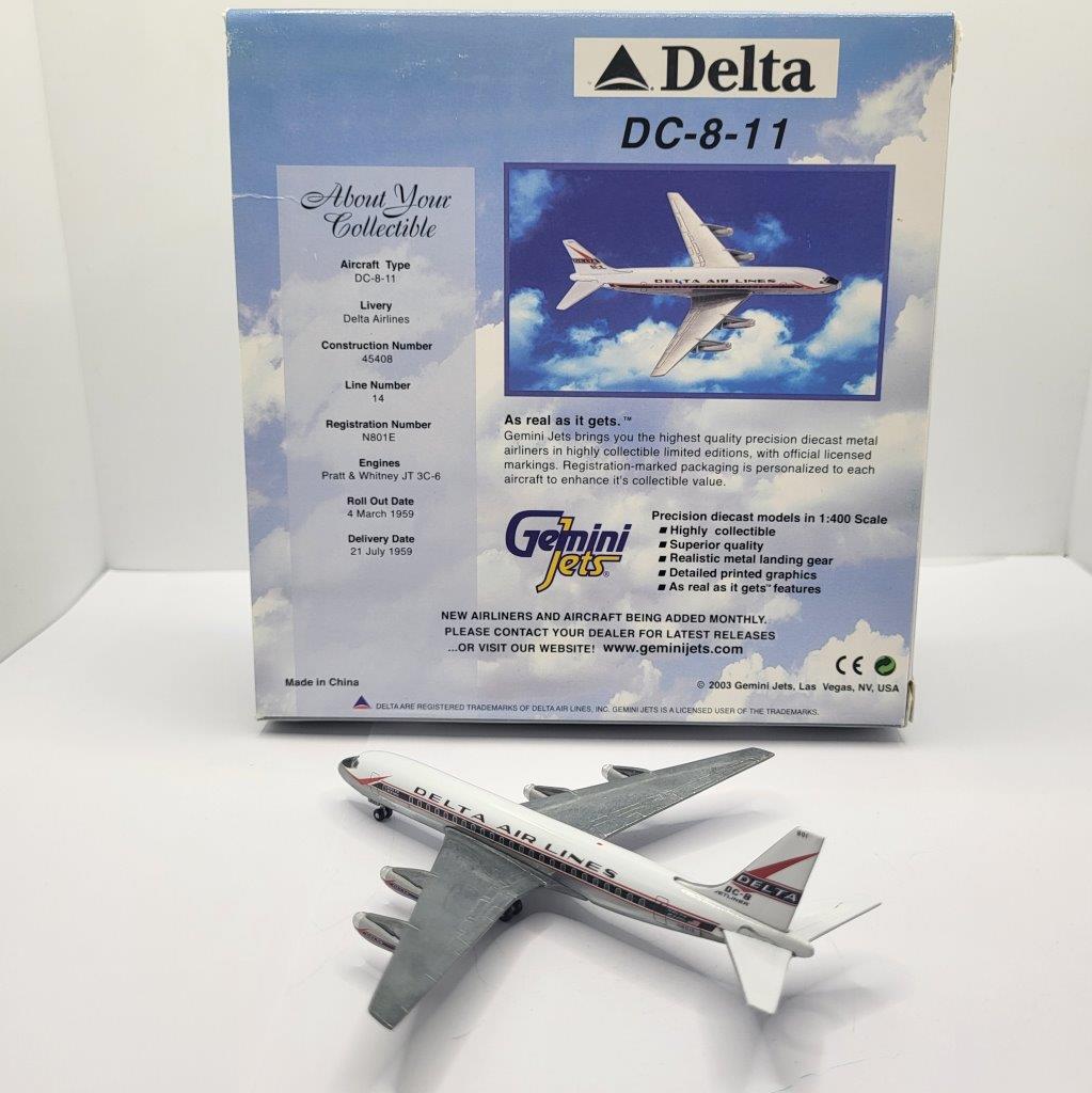 Gemini Jets 1:400 Delta Airlines N801E Douglas DC-8-11