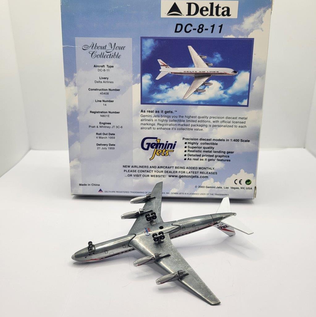 Gemini Jets 1:400 Delta Airlines N801E Douglas DC-8-11
