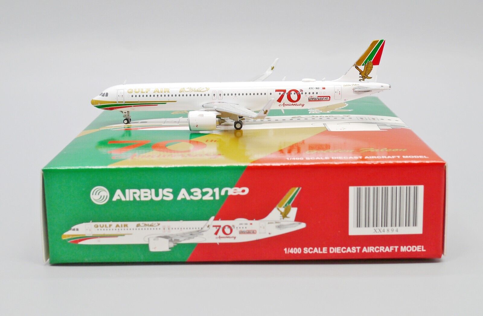JC Wings 1:400 Gulf Air A9C-NB Airbus A321 Neo