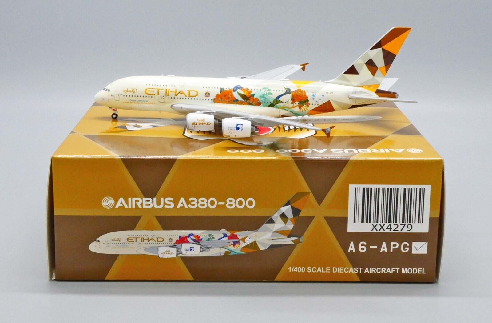 JC Wings 1:400 Etihad Airways A6-APG Airbus A380-800