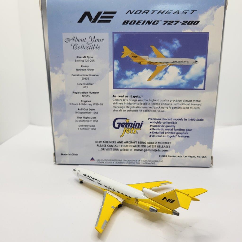航空機・ヘリコプター Gemini 1/400 B727-200 Northeast Airlines Gemini Jets 1:400 Northeast Airlines N1645 Boeing 727-200