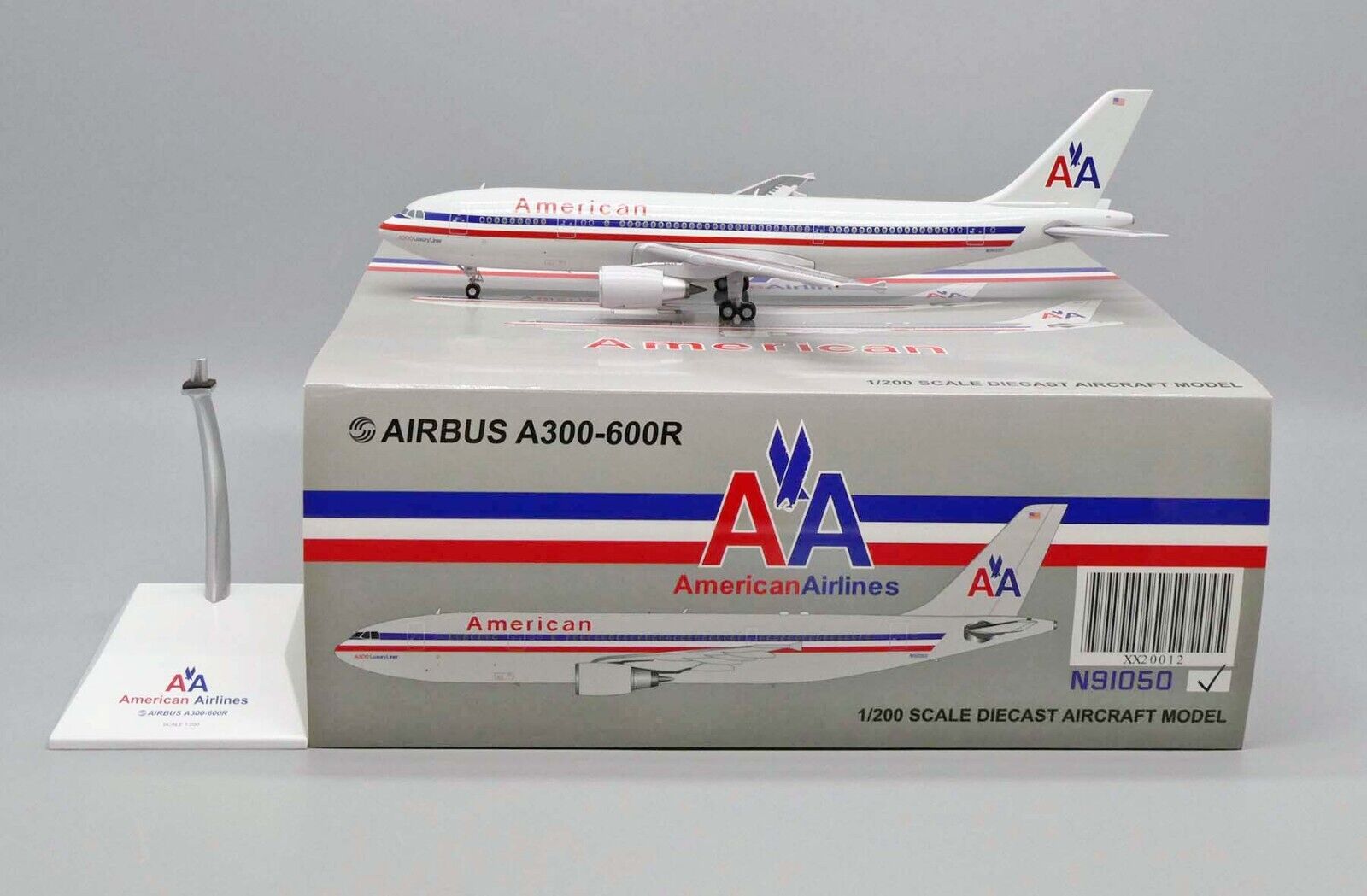 JC Wings 1:200 American Airlines N91050 Airbus A300-600 - Bedfordshire ...
