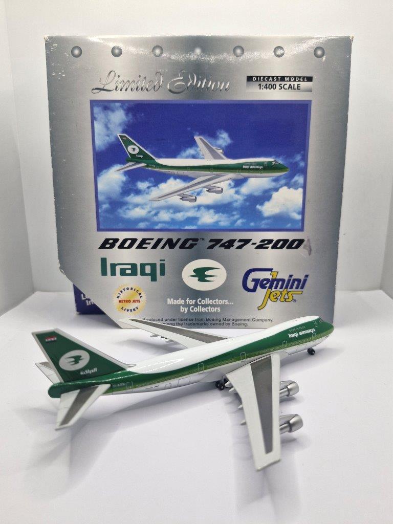 Gemini Jets 1:400 Iraqi Airways YI-AGN Boeing 747-200