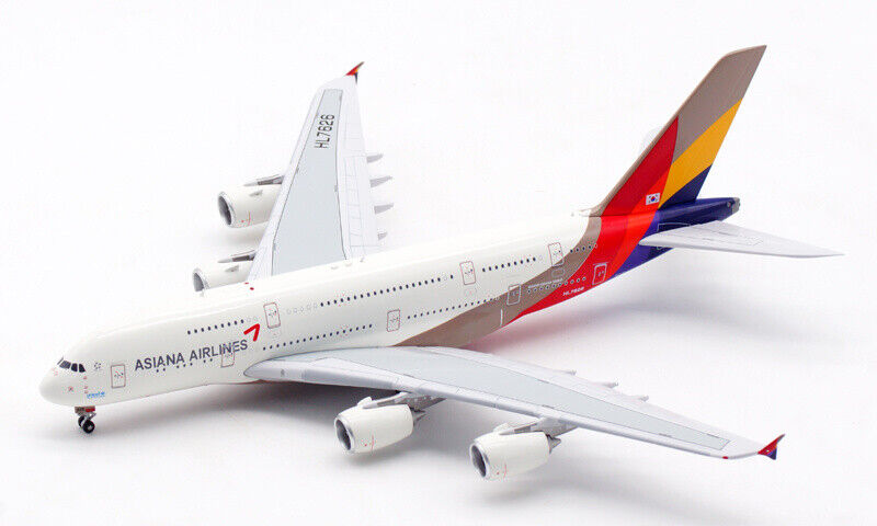 ②1/4 AirbusA380✕3セット 1/400=約20cm Aviation 400 1:400 Asiana Airlines HL7626 Airbus A380-800