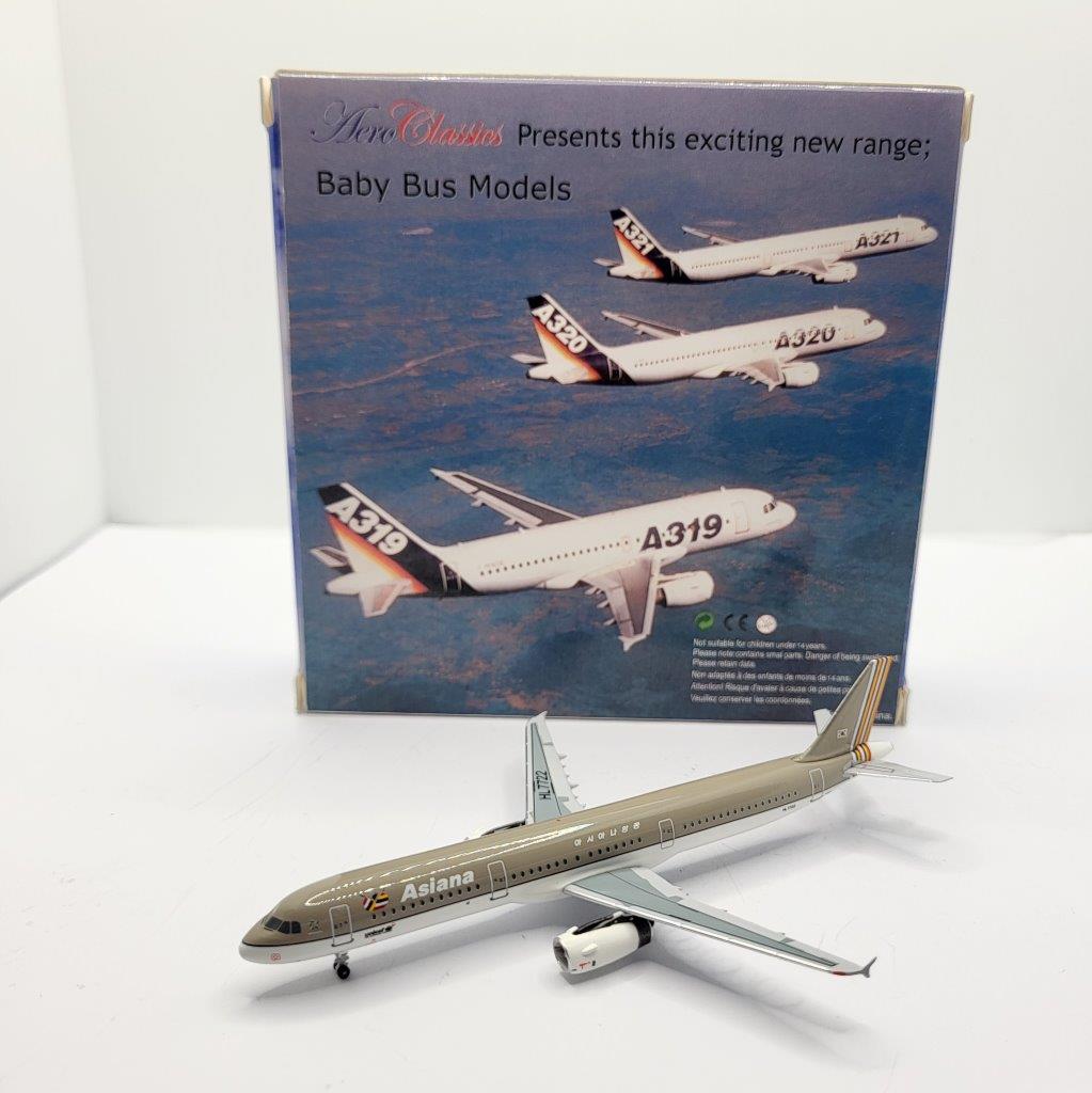 Aeroclassics 1:400 Asiana Airlines HL7722 Airbus A321-200 - Image 3