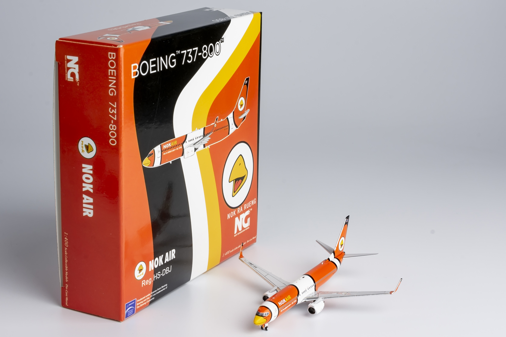 NG Models 1:400 Nok Air HS-DBJ Boeing 737-800W