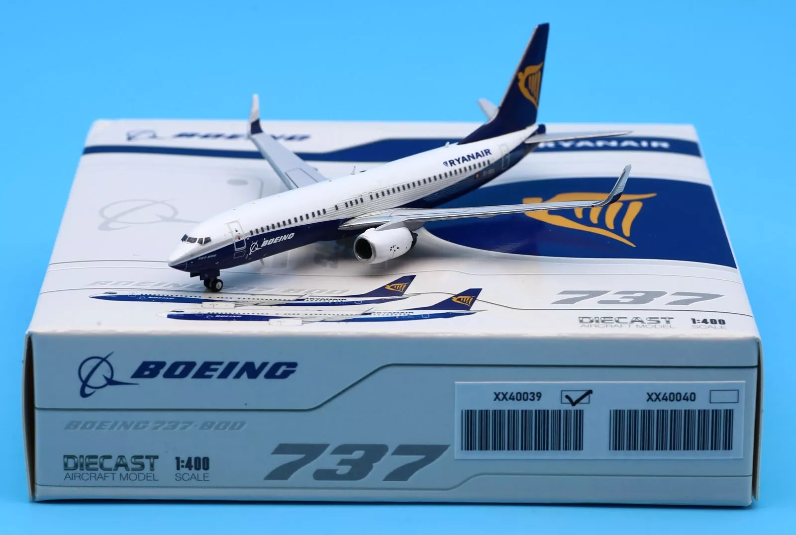 JC Wings 1:400 Ryanair EI-DCL Boeing 737-800W