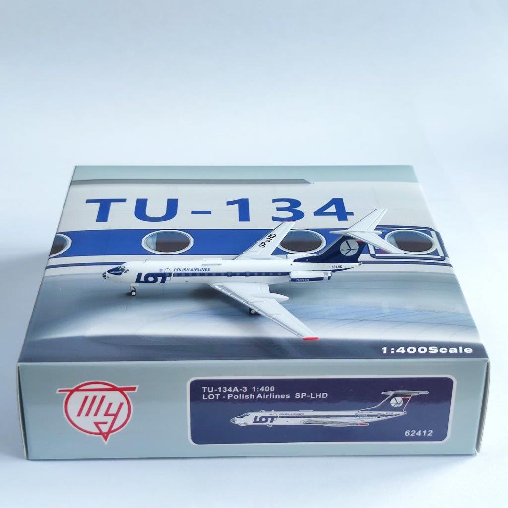 Panda Models 1:400 LOT Polish Airlines SP-LHD Tupolev TU-134A