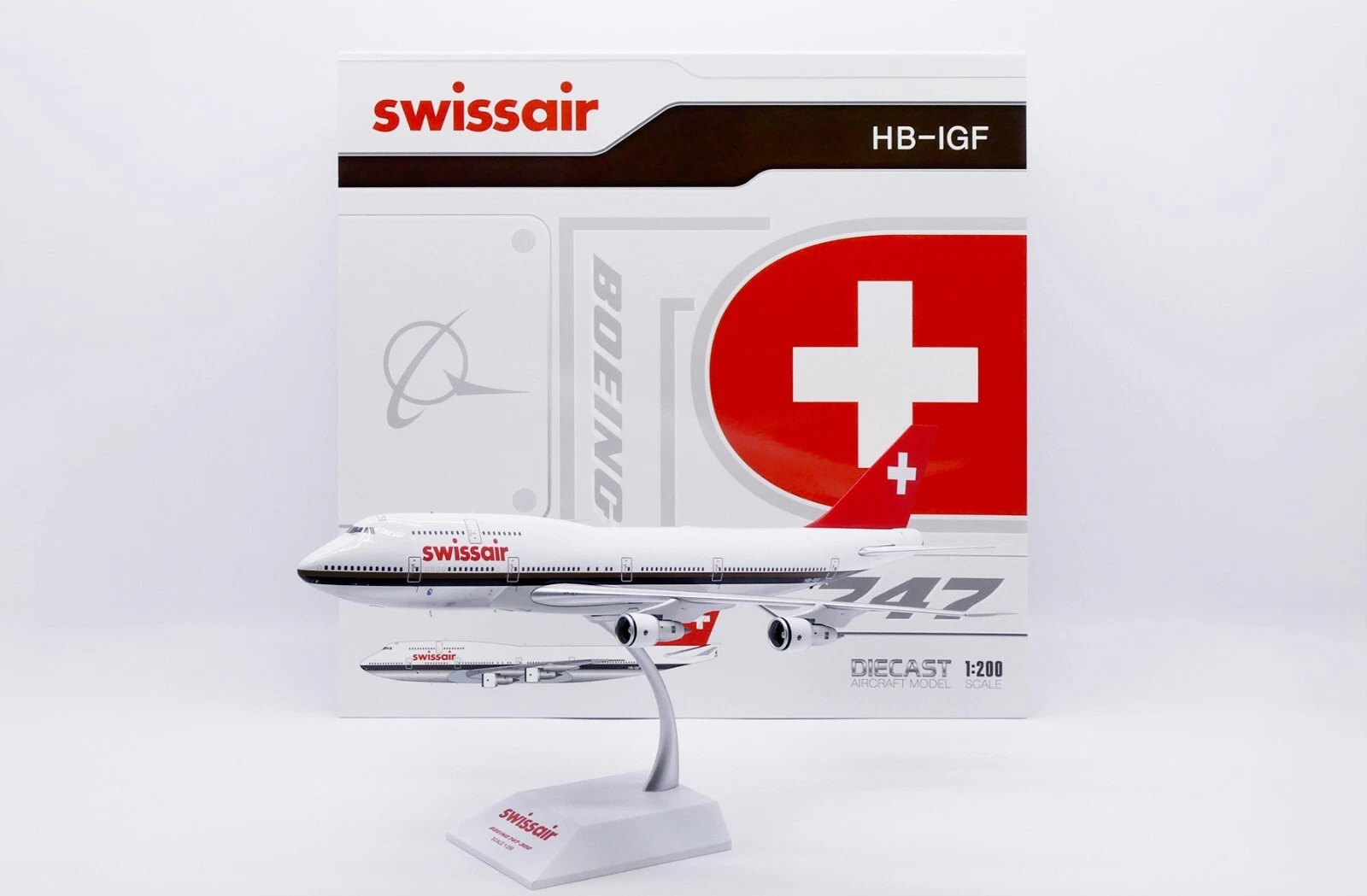JC Wings 1:200 Swissair HB-IGF Boeing 747-300