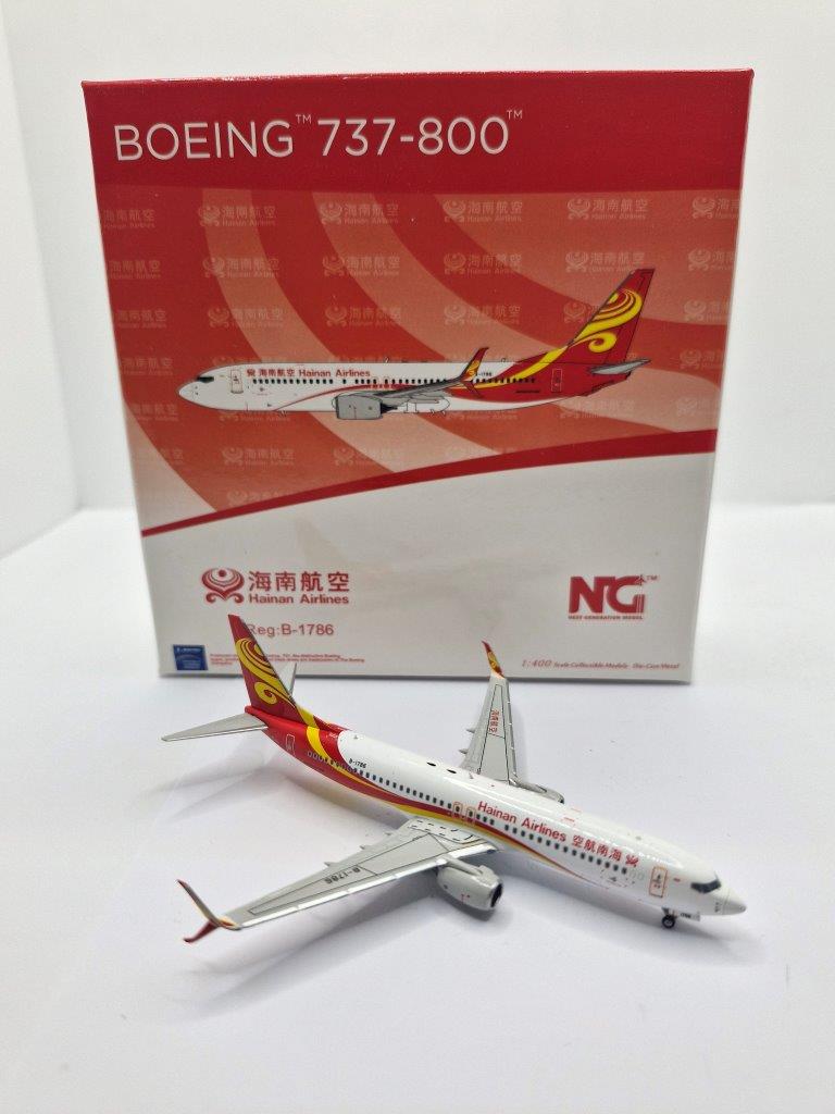 NG Models 1:400 Hainan Airlines B-1786 Boeing 737-800SW
