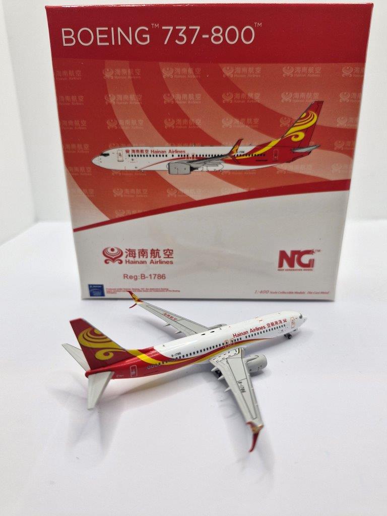 NG Models 1:400 Hainan Airlines B-1786 Boeing 737-800SW - Image 2