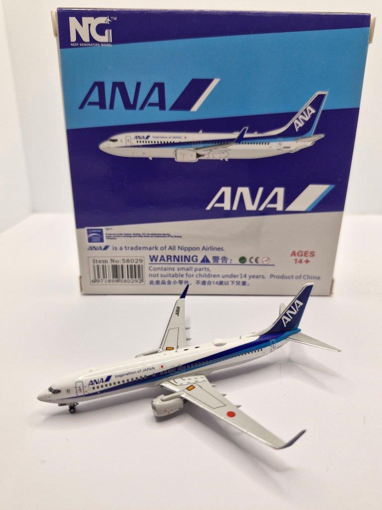 NG Models 1:400 ANA All Nippon Airways JA81AN Boeing 737-800W