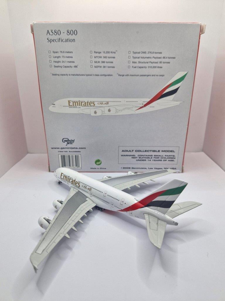 Gemini A380-800 エミレーツ航空 1：400 GEMINI JETS EMIRATES AIRBUS