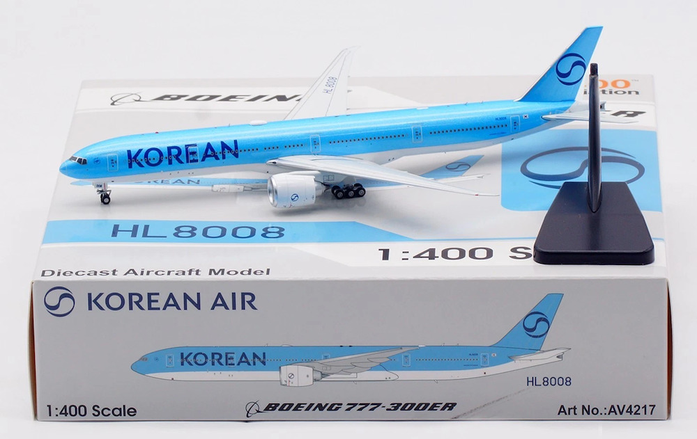 Aviation 400 1:400 Korean Air HL8008 Boeing 777-300 - Bedfordshire