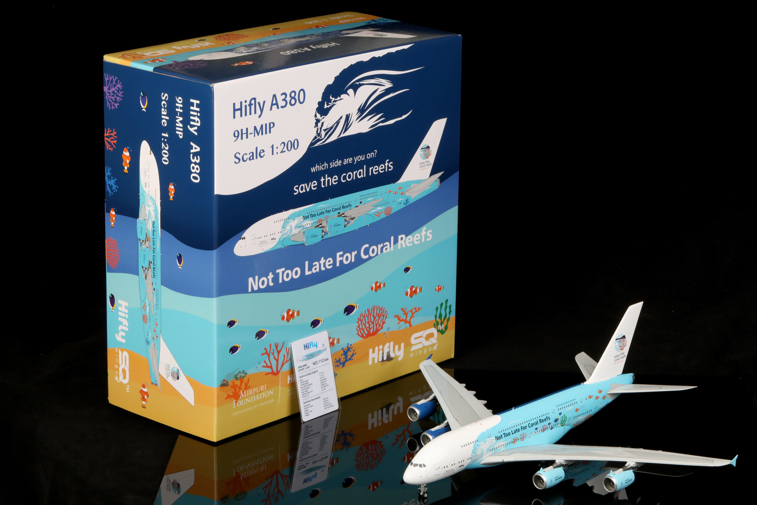SQ Wings 1:200 HiFly Malta 9H-MIP Airbus A380-800