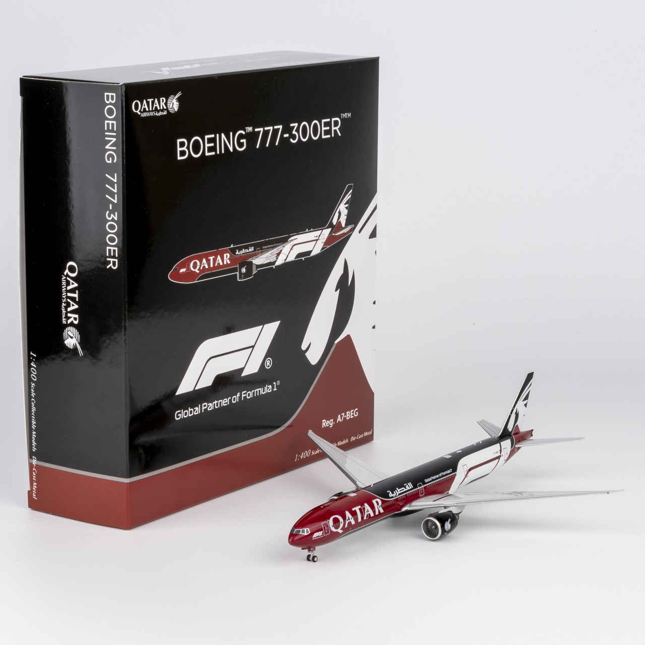 NG Models 1:400 Qatar Airways A7-BEG Boeing 777-300