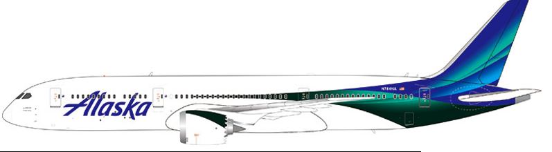 Aviation 400 1:400 Alaska Airlines N784HA Boeing 787-9 *** PRE-ORDER DUE DATE UNKNOWN ***