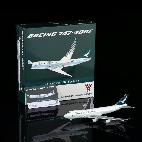 YY Wings 1:400 Cathay Pacific Cargo B-LIA Boeing 747-400F [FLAPS DOWN]