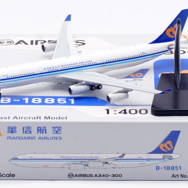 Aviation 400 1:400 Mandarin Airlines B-18851 Airbus A340-300