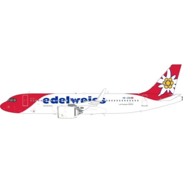 Inflight 200 1:200 Edelweiss Air HB-JDB Airbus A320-Neo *** PRE-ORDER DUE AUGUST / SEPTEMBER 2026 ***