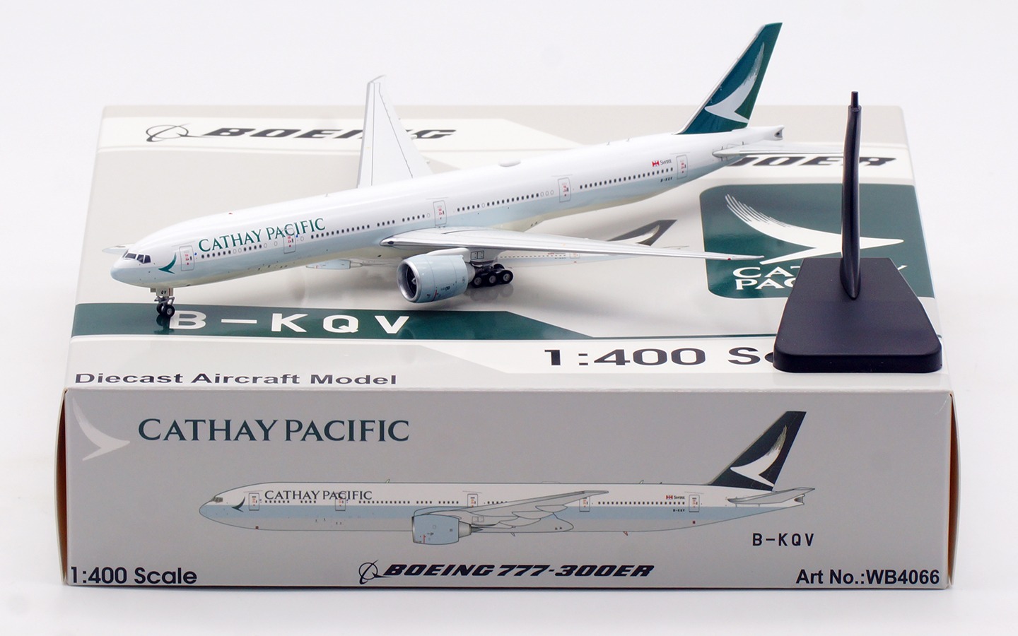 Aviation 400 1:400 Cathay Pacific Airways B-KQV Boeing 777-300