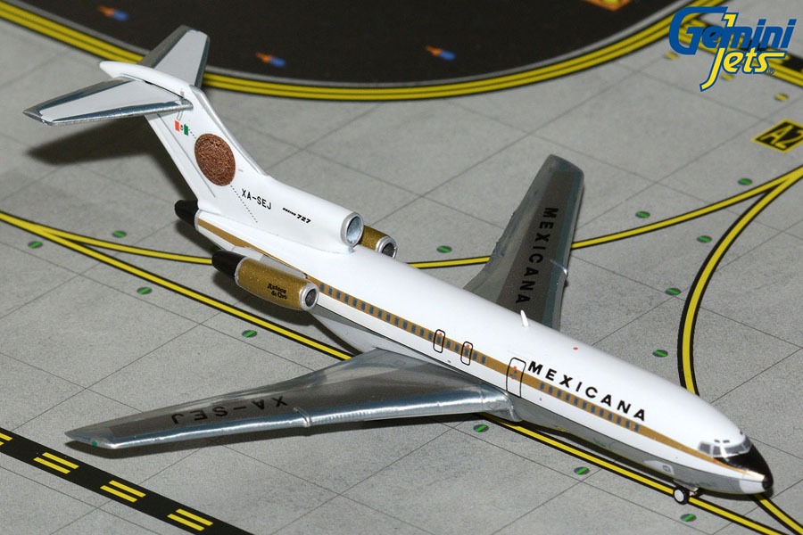 Gemini Jets 1:400 Mexicana XA-SEJ Boeing 727-100