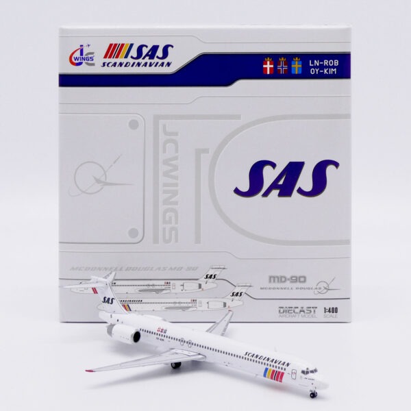 JC Wings 1:400 SAS Scandinavian Airlines OY-KIM McDonnell Douglas MD-90